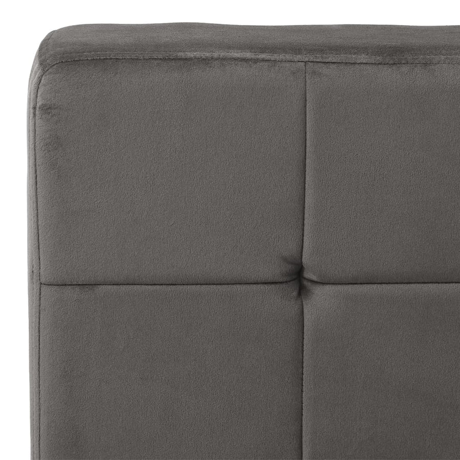 Relaxstoel 65X79X87 Cm Fluweel Donkergrijs
