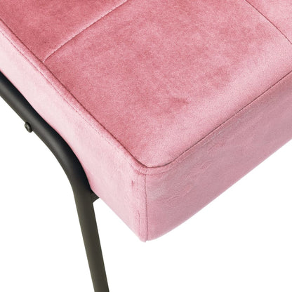 Relaxstoel 65X79X87 Cm Fluweel Roze