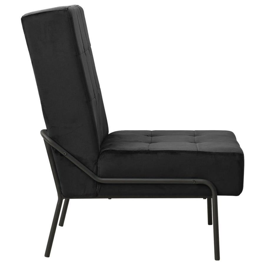 Relaxstoel 65X79X87 Cm Fluweel Zwart
