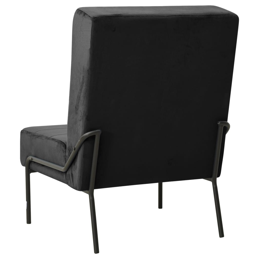 Relaxstoel 65X79X87 Cm Fluweel Zwart