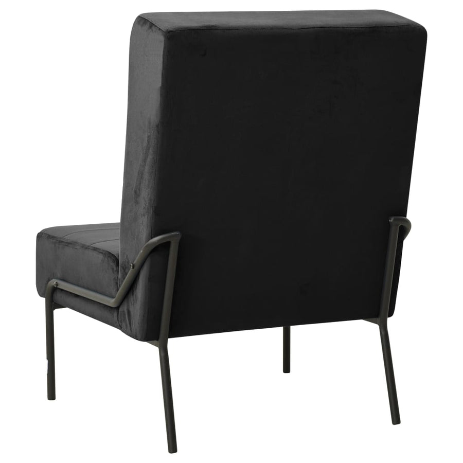 Relaxstoel 65X79X87 Cm Fluweel Zwart