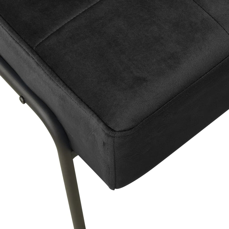 Relaxstoel 65X79X87 Cm Fluweel Zwart