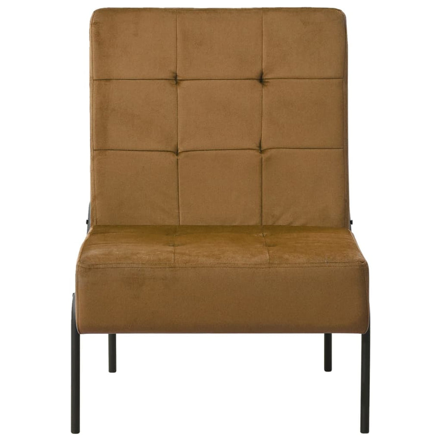 Relaxstoel 65X79X87 Cm Fluweel Bruin