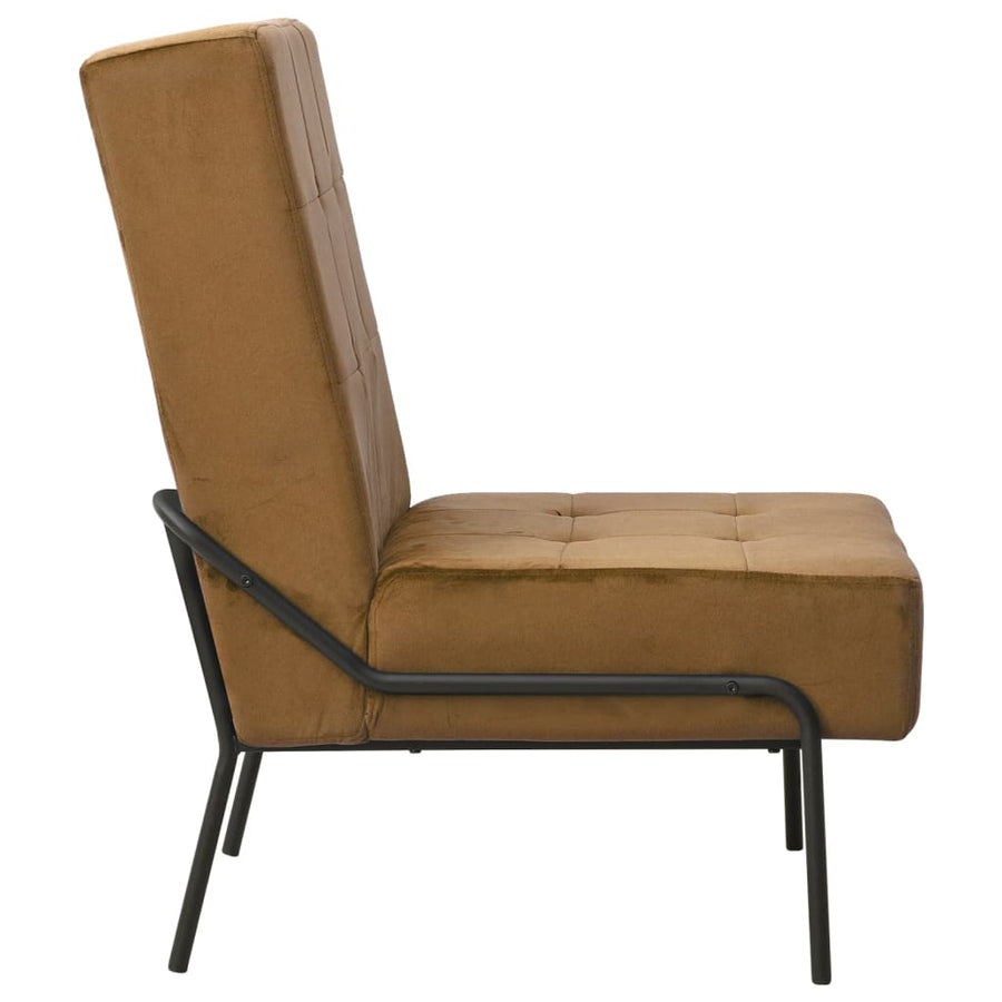 Relaxstoel 65X79X87 Cm Fluweel Bruin