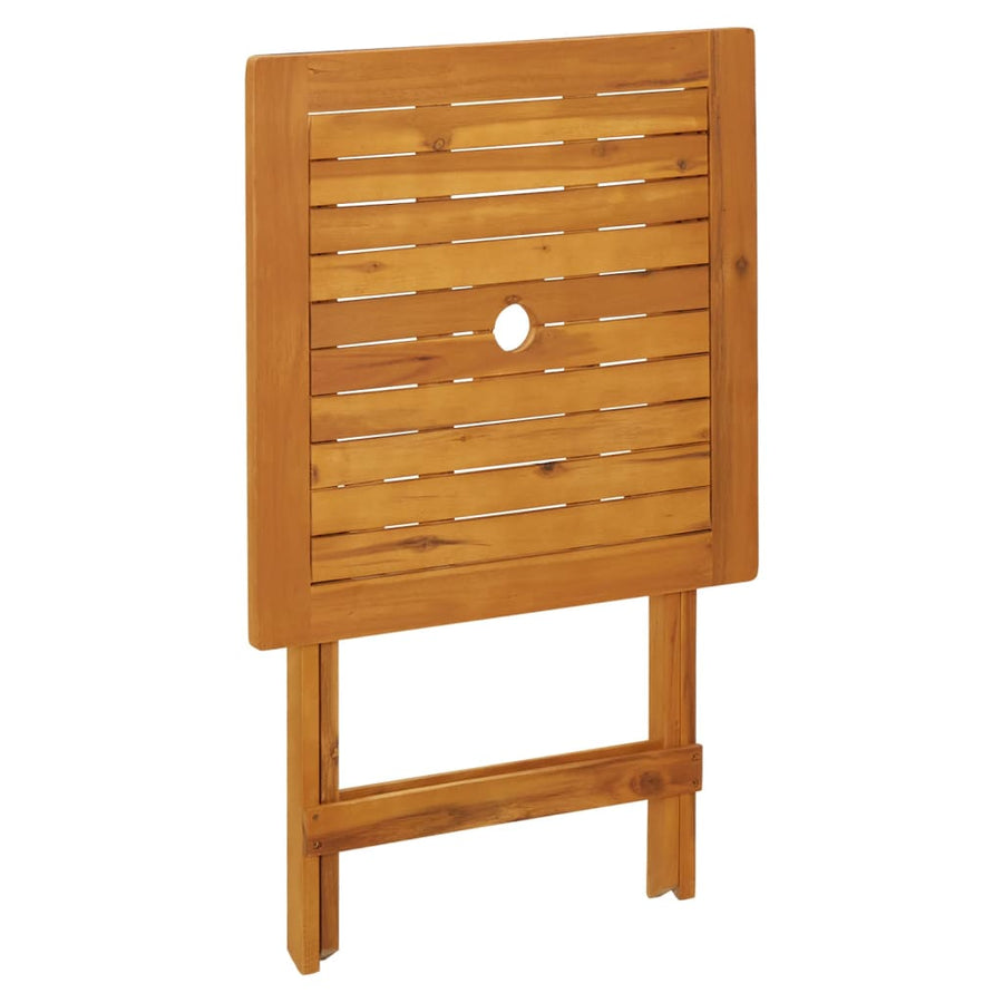 Tuintafel inklapbaar 60x60x75 cm massief acaciahout 60 x 60 x 75 cm