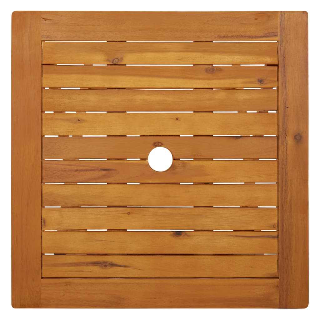 Tuintafel inklapbaar 60x60x75 cm massief acaciahout 60 x 60 x 75 cm