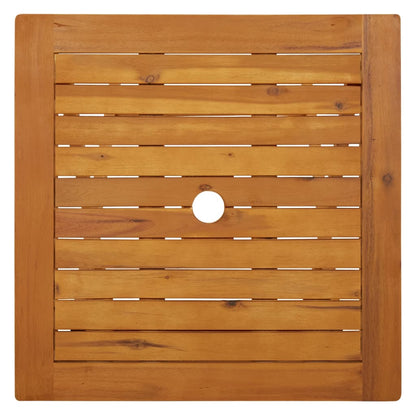 Tuintafel inklapbaar 60x60x75 cm massief acaciahout 60 x 60 x 75 cm