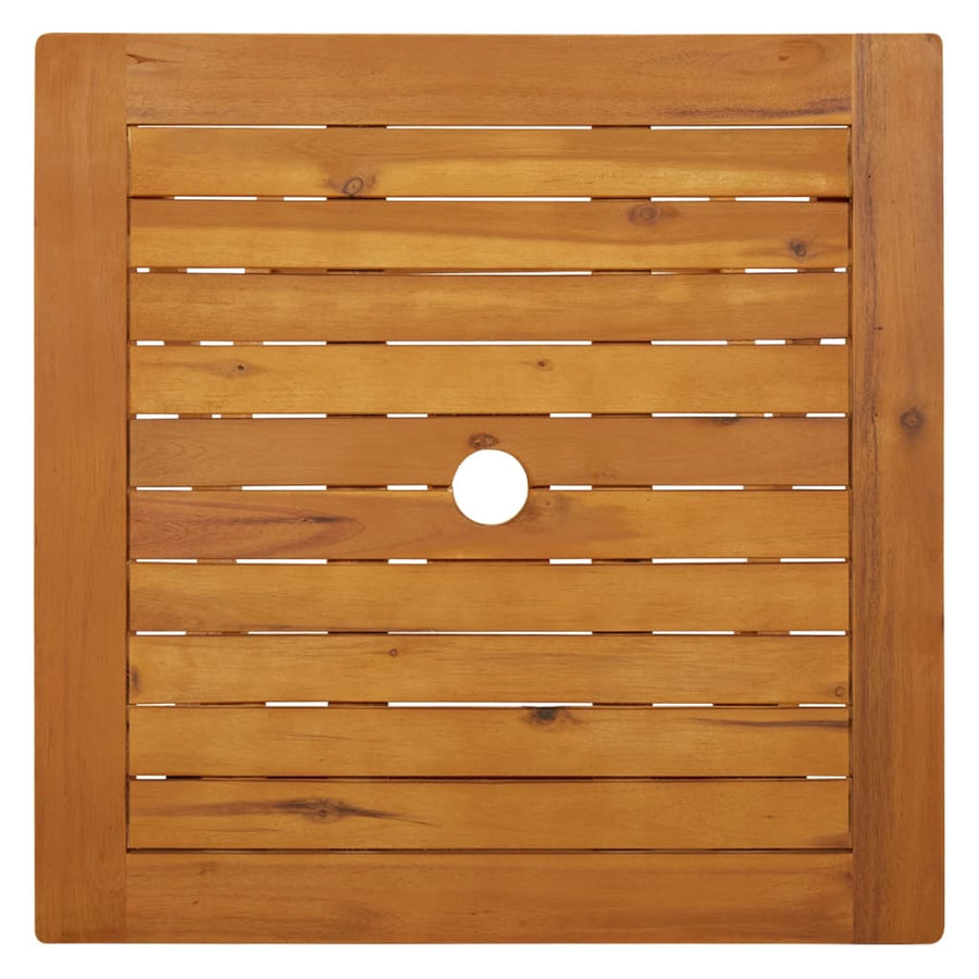 Tuintafel inklapbaar 60x60x75 cm massief acaciahout 60 x 60 x 75 cm