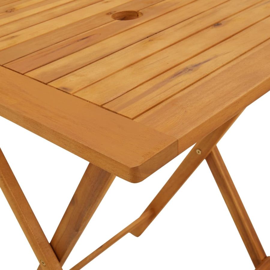 Tuintafel inklapbaar 60x60x75 cm massief acaciahout 60 x 60 x 75 cm