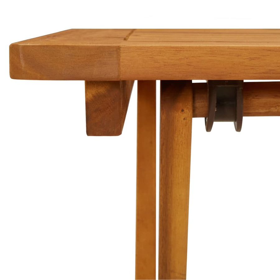Tuintafel inklapbaar 60x60x75 cm massief acaciahout 60 x 60 x 75 cm