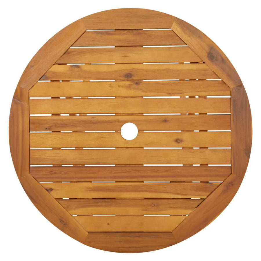 Tuintafel inklapbaar 70 cm massief acaciahout Ø 70 x 75 cm