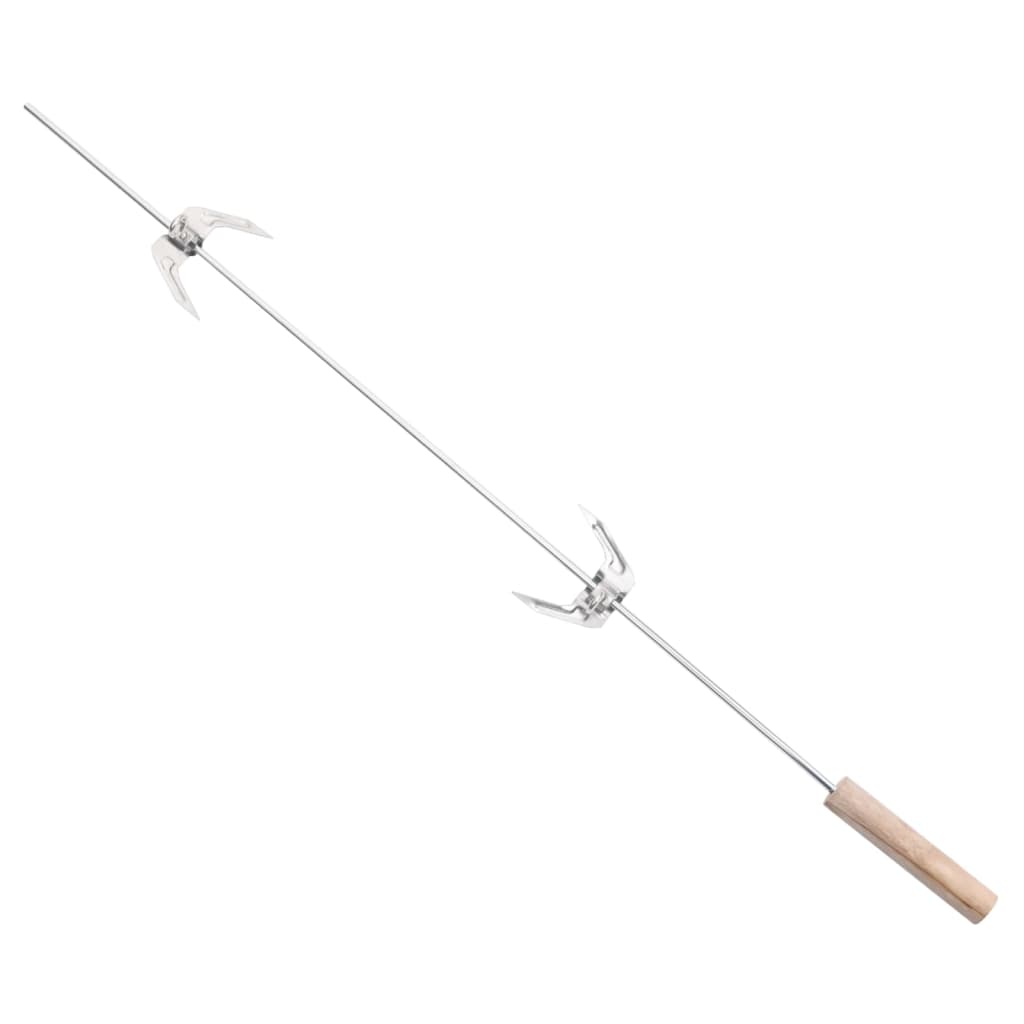 Houtskoolbarbecue Met Wieltjes Staal Zwart