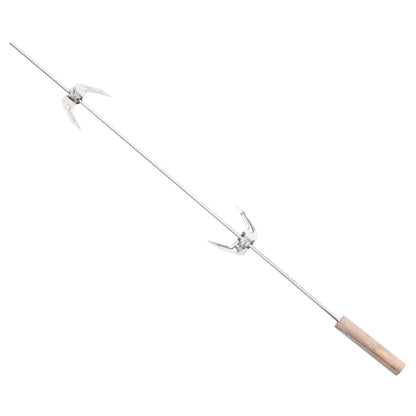 Houtskoolbarbecue Met Wieltjes Staal Zwart