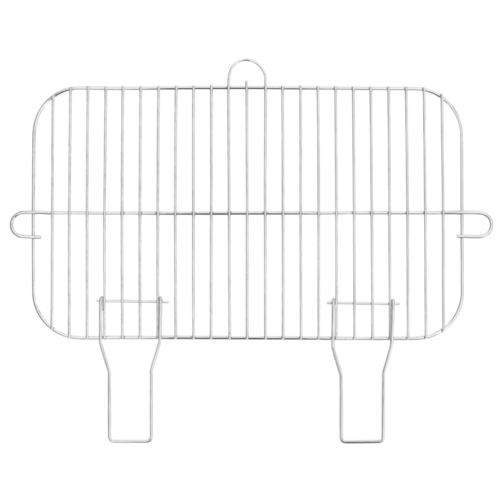 Houtskoolbarbecue Met Wieltjes Staal Zwart
