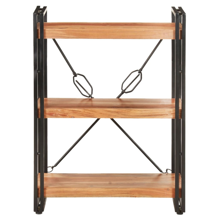 Boekenkast Met 3 Schappen 60X30X80 Cm Massief Acaciahout Bruin 60 x 30 x 80 cm