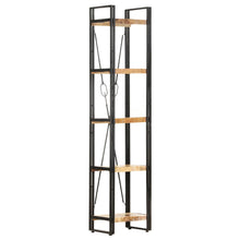 Boekenkast Met 5 Schappen Bruin 40 x 30 x 180 cm massief mangohout