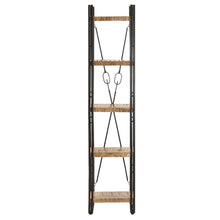 Boekenkast Met 5 Schappen Bruin 40 x 30 x 180 cm massief mangohout