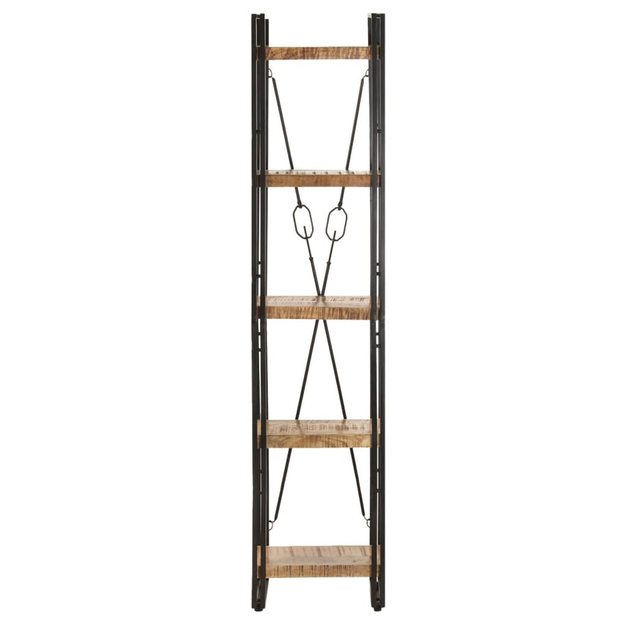 Boekenkast Met 5 Schappen Bruin 40 x 30 x 180 cm massief mangohout