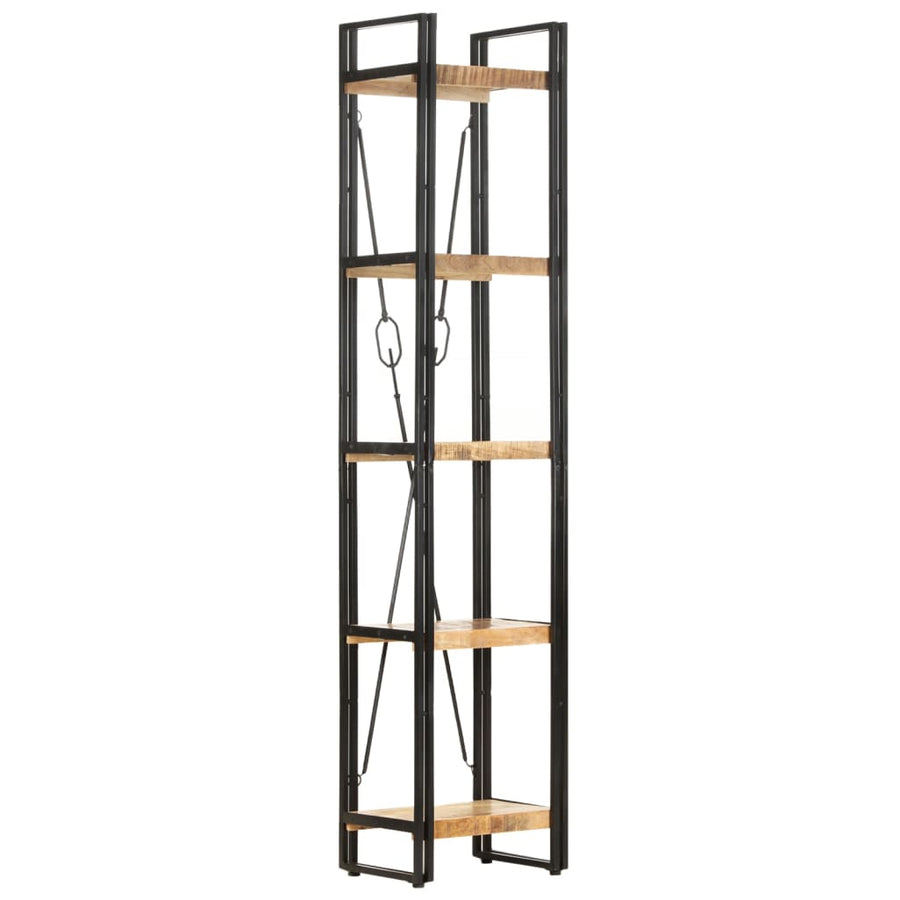 Boekenkast Met 5 Schappen Bruin 40 x 30 x 180 cm massief mangohout