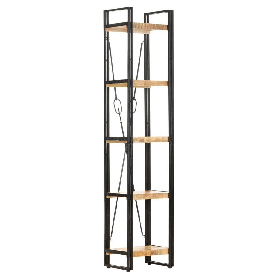 Boekenkast Met 5 Schappen Bruin 40 x 30 x 180 cm massief mangohout