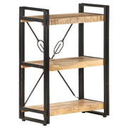 Bookcase with 3 shelves 60x30x80 cm solid mango wood