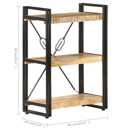 Boekenkast Met 3 Schappen Bruin 60 x 30 x 80 cm massief mangohout