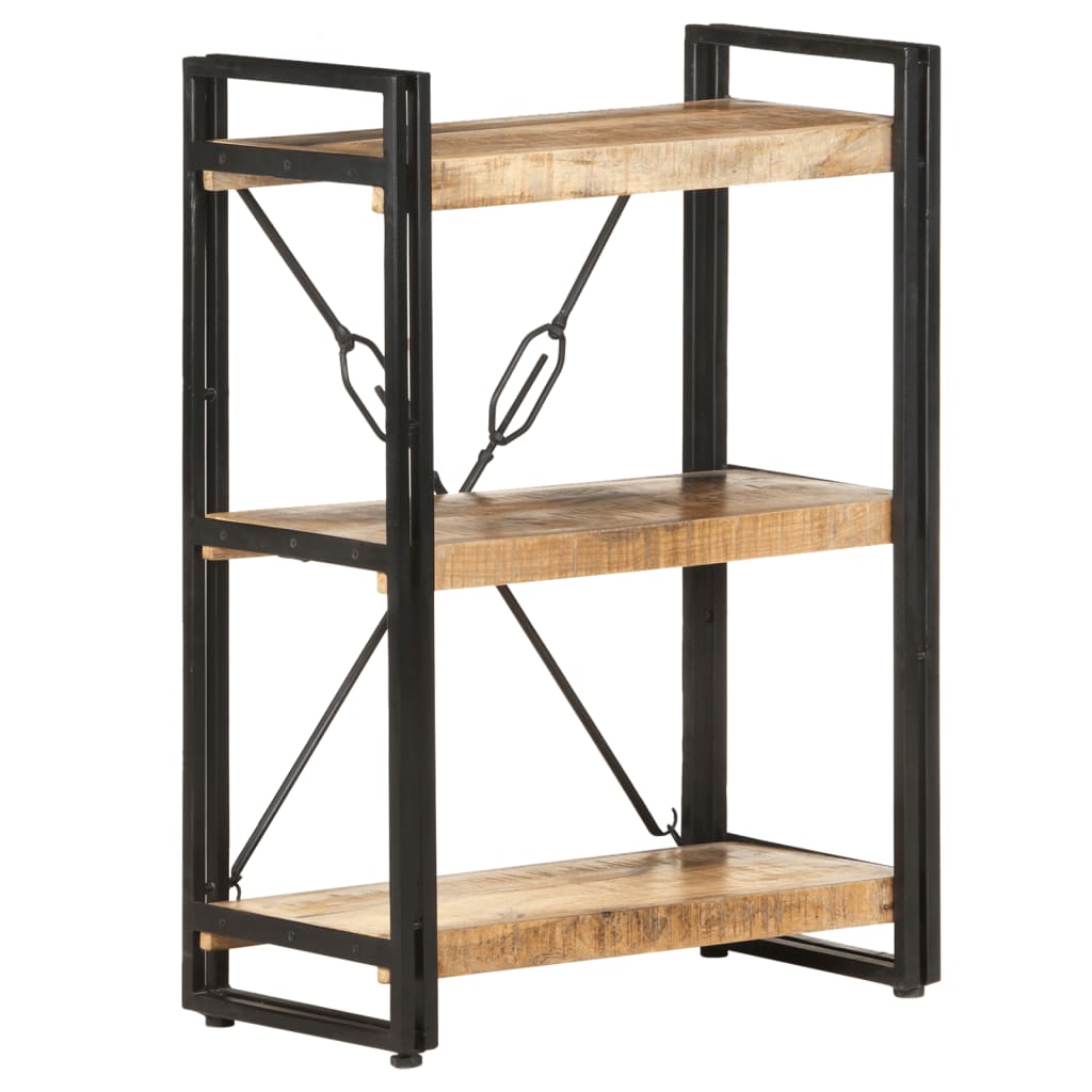Boekenkast Met 3 Schappen Bruin 60 x 30 x 80 cm massief mangohout