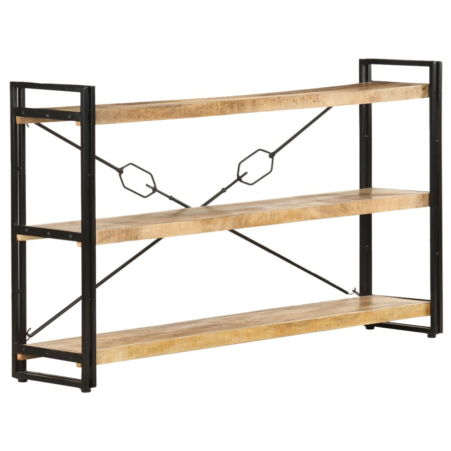 Boekenkast Met 3 Schappen Bruin 140 x 30 x 80 cm massief mangohout