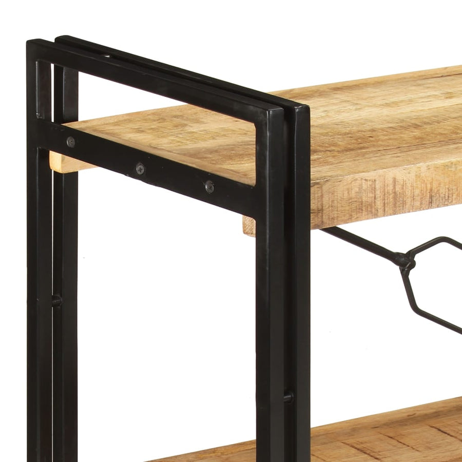 Boekenkast Met 3 Schappen Bruin 140 x 30 x 80 cm massief mangohout