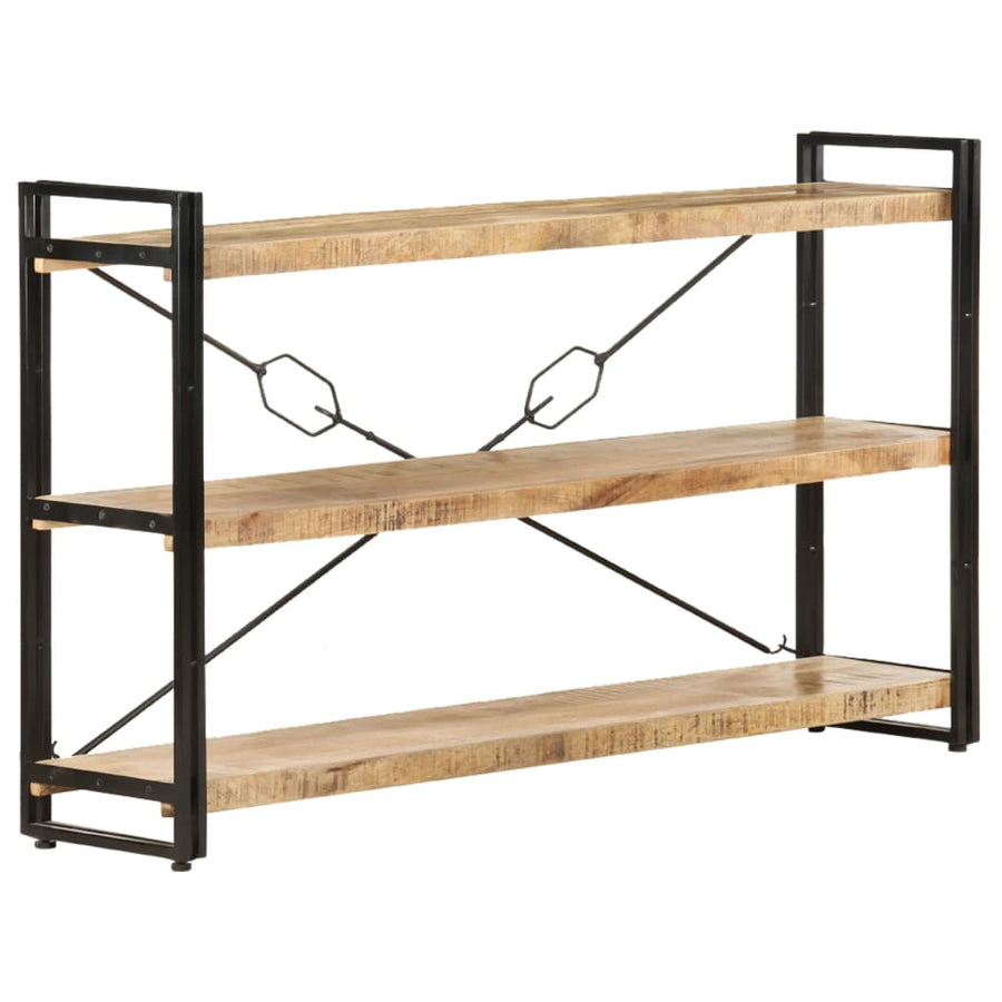 Boekenkast Met 3 Schappen Bruin 140 x 30 x 80 cm massief mangohout