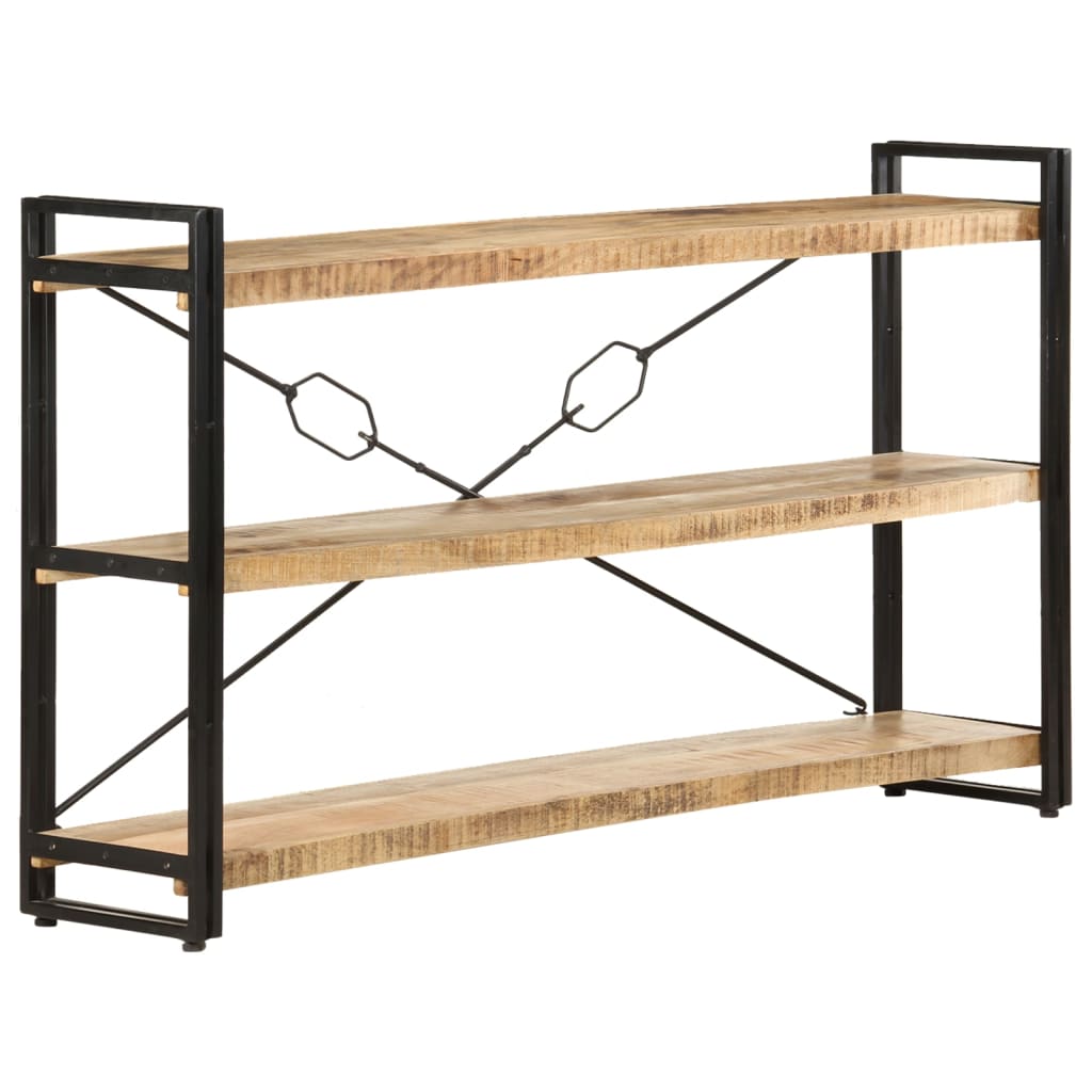 Boekenkast Met 3 Schappen Bruin 140 x 30 x 80 cm massief mangohout