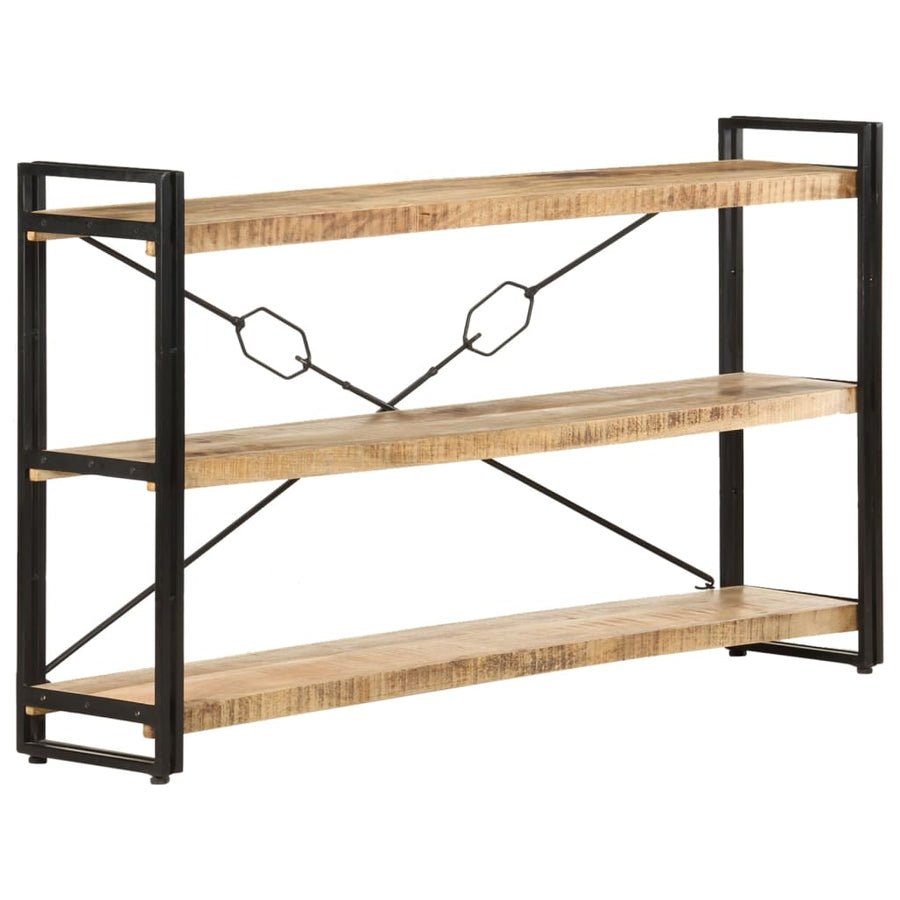 Boekenkast Met 3 Schappen Bruin 140 x 30 x 80 cm massief mangohout