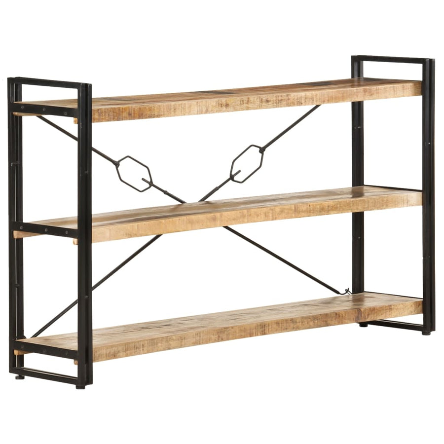 Boekenkast Met 3 Schappen Bruin 140 x 30 x 80 cm massief mangohout