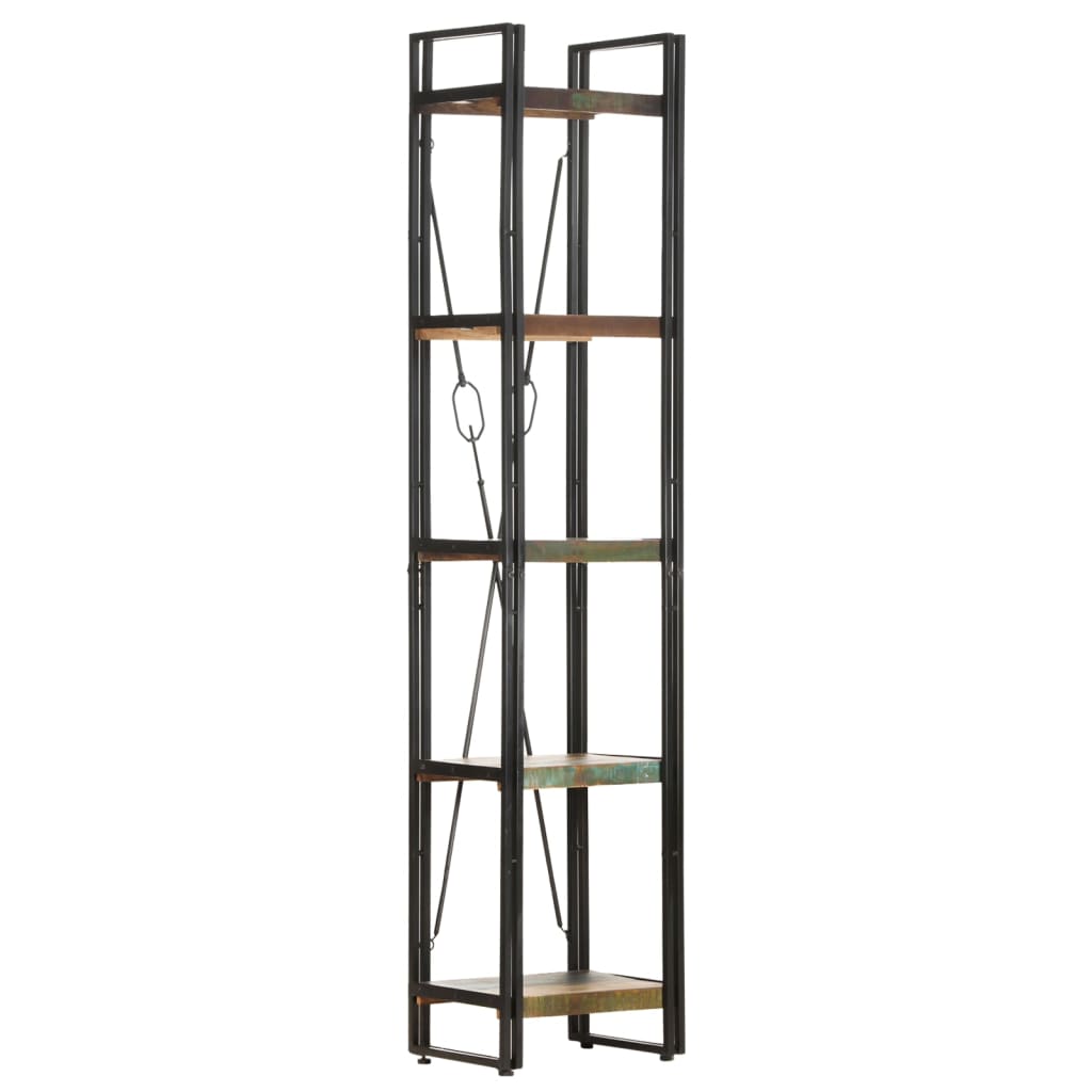 Boekenkast Met 5 Schappen Bruin 40 x 30 x 180 cm massief gerecycled hout