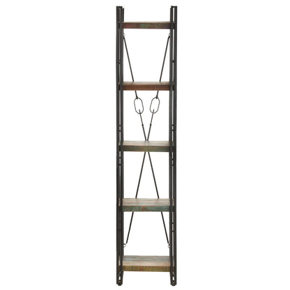 Boekenkast Met 5 Schappen Bruin 40 x 30 x 180 cm massief gerecycled hout