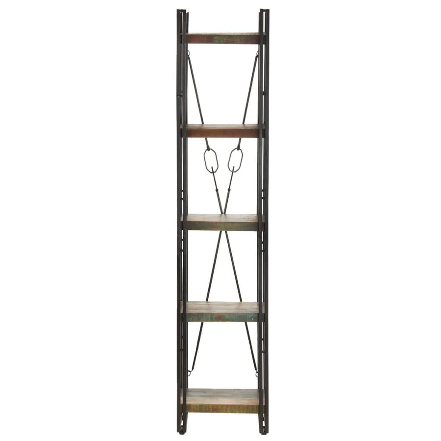 Boekenkast Met 5 Schappen Bruin 40 x 30 x 180 cm massief gerecycled hout