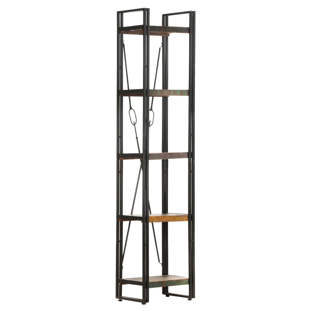 Boekenkast Met 5 Schappen Bruin 40 x 30 x 180 cm massief gerecycled hout