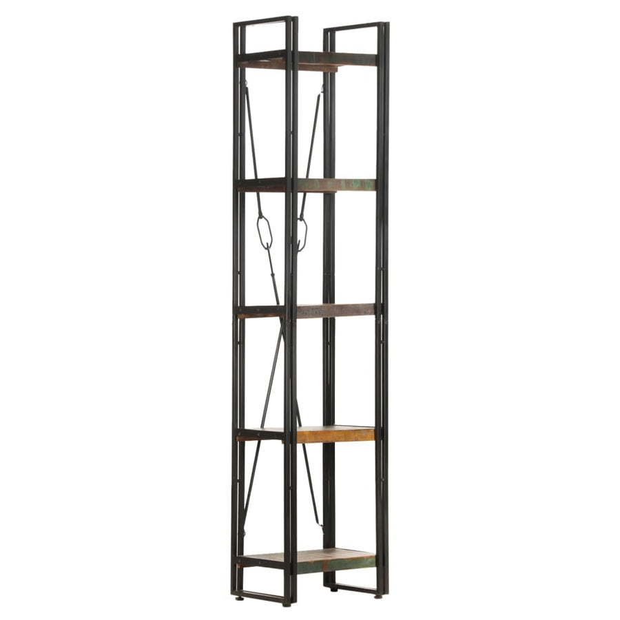 Boekenkast Met 5 Schappen Bruin 40 x 30 x 180 cm massief gerecycled hout
