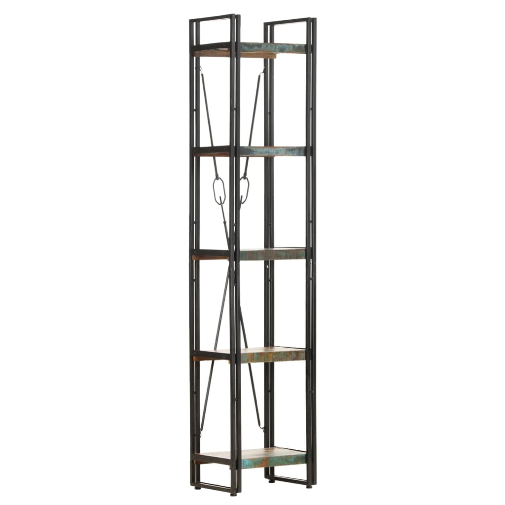 Boekenkast Met 5 Schappen Bruin 40 x 30 x 180 cm massief gerecycled hout