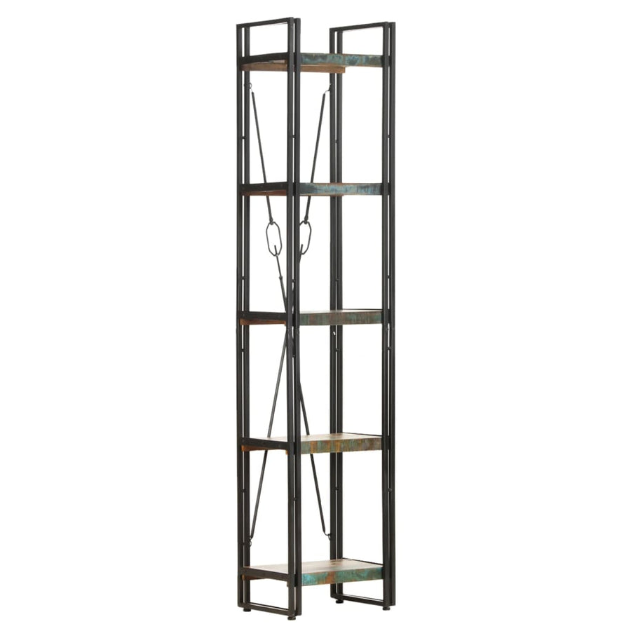 Boekenkast Met 5 Schappen Bruin 40 x 30 x 180 cm massief gerecycled hout