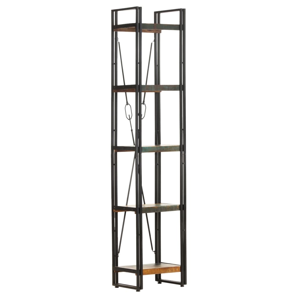 Boekenkast Met 5 Schappen Bruin 40 x 30 x 180 cm massief gerecycled hout