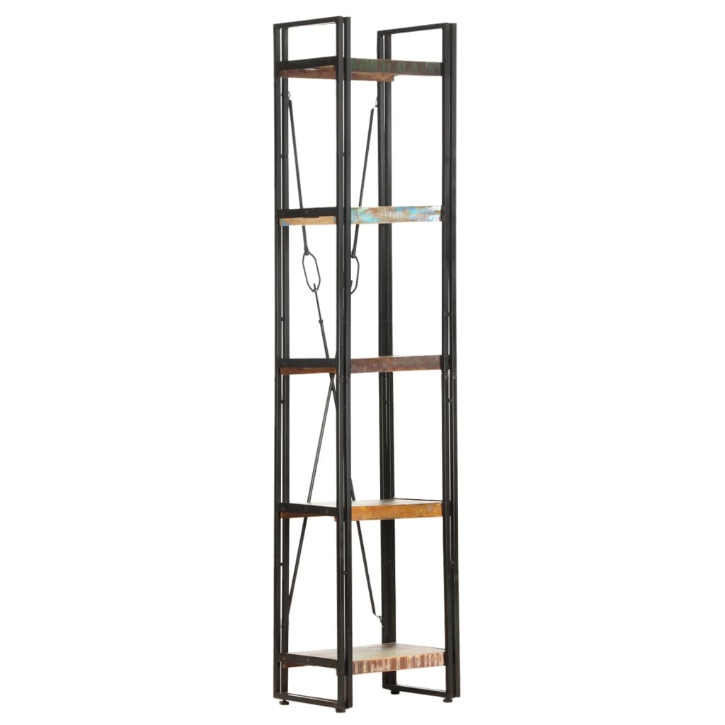 Boekenkast Met 5 Schappen Bruin 40 x 30 x 180 cm massief gerecycled hout