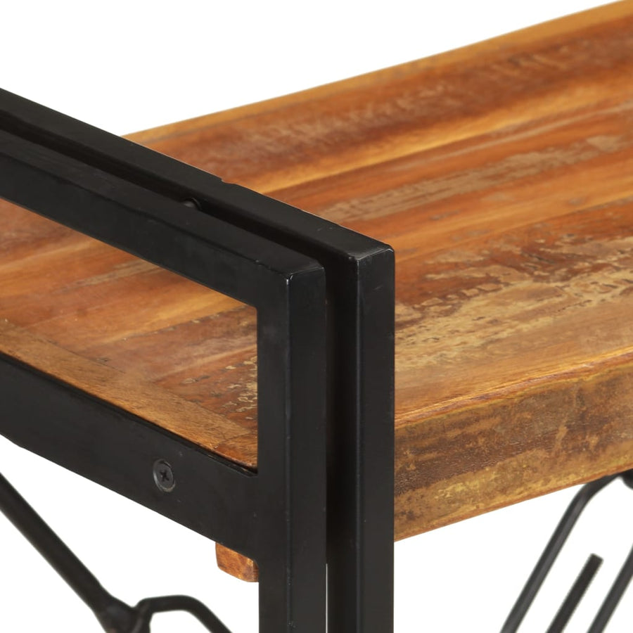 Boekenkast Met 3 Schappen Bruin 60 x 30 x 80 cm massief gerecycled hout