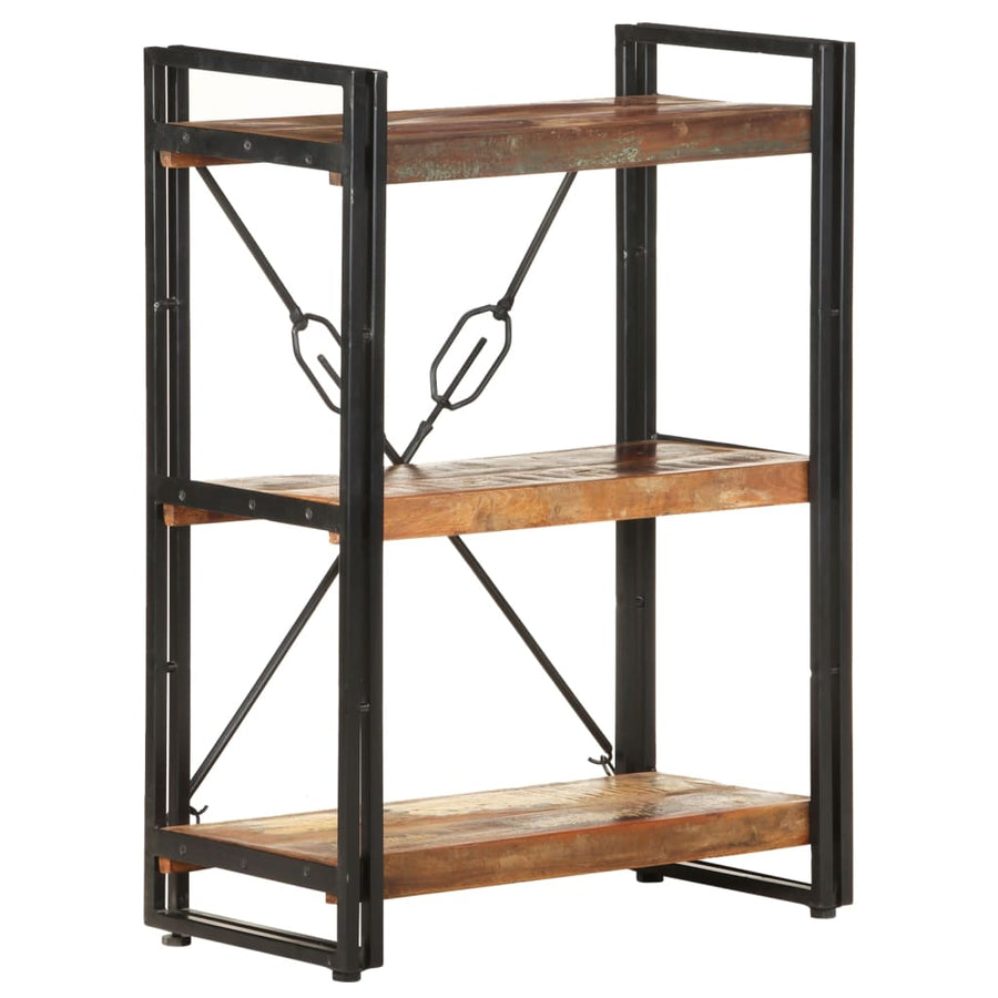 Boekenkast Met 3 Schappen Bruin 60 x 30 x 80 cm massief gerecycled hout