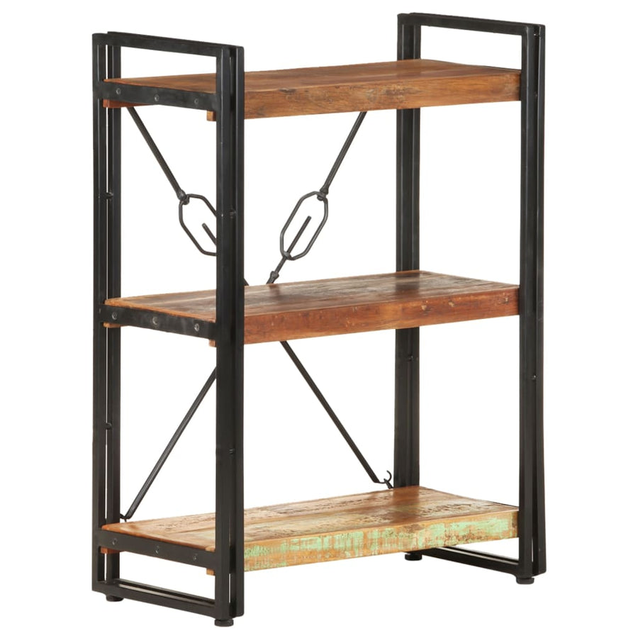 Boekenkast Met 3 Schappen Bruin 60 x 30 x 80 cm massief gerecycled hout