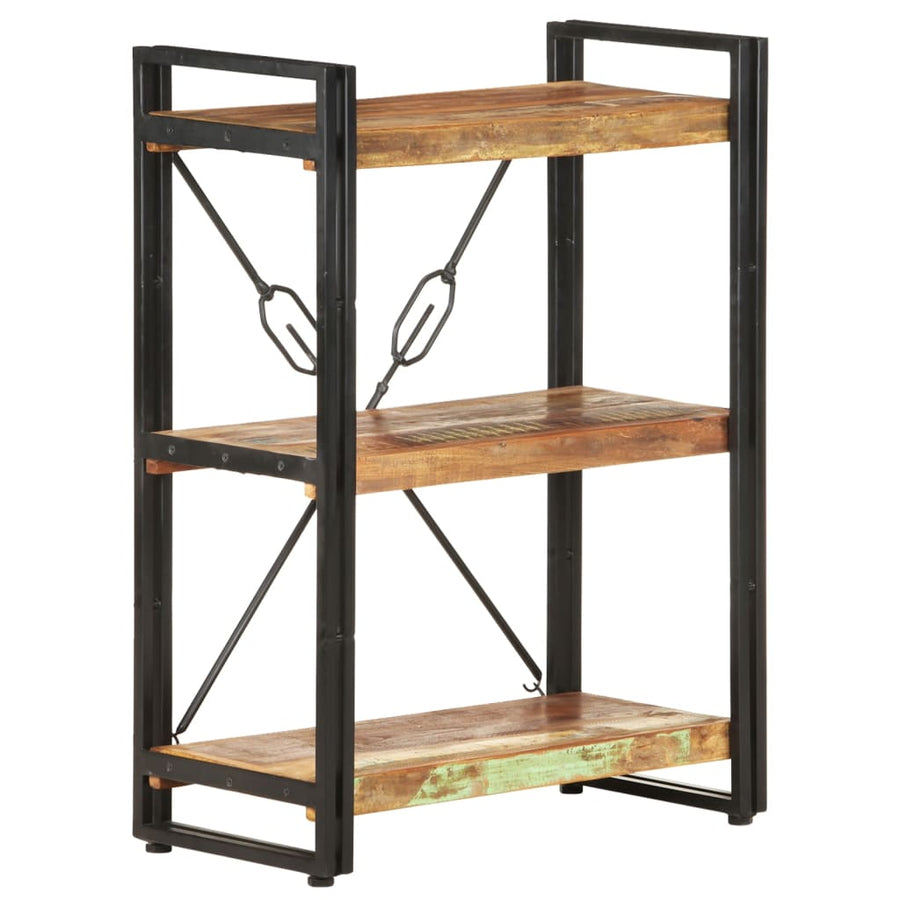 Boekenkast Met 3 Schappen Bruin 60 x 30 x 80 cm massief gerecycled hout
