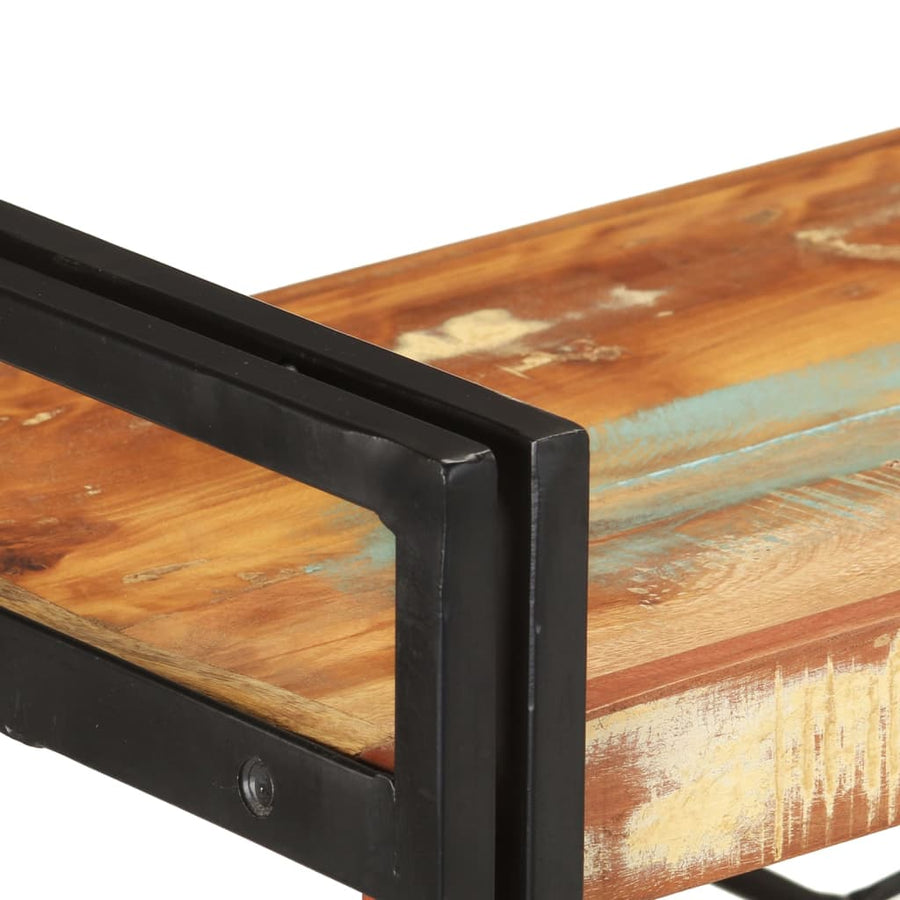 Boekenkast Met 3 Schappen 140X30X80 Cm Massief Gerecycled Hout 140 x 30 x 80 cm Bruin