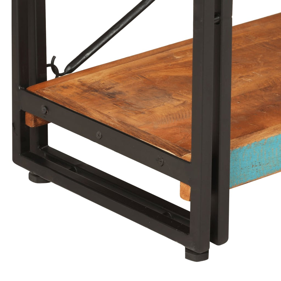 Boekenkast Met 3 Schappen 140X30X80 Cm Massief Gerecycled Hout 140 x 30 x 80 cm Bruin