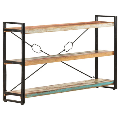 Boekenkast Met 3 Schappen 140X30X80 Cm Massief Gerecycled Hout 140 x 30 x 80 cm Bruin