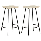 Bar Stools Solid Mango Wood 2
